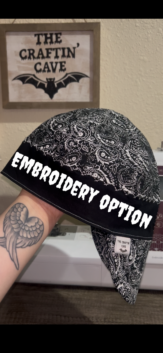 Black Paisley Spurs+(EMBROIDERY ADD ON)