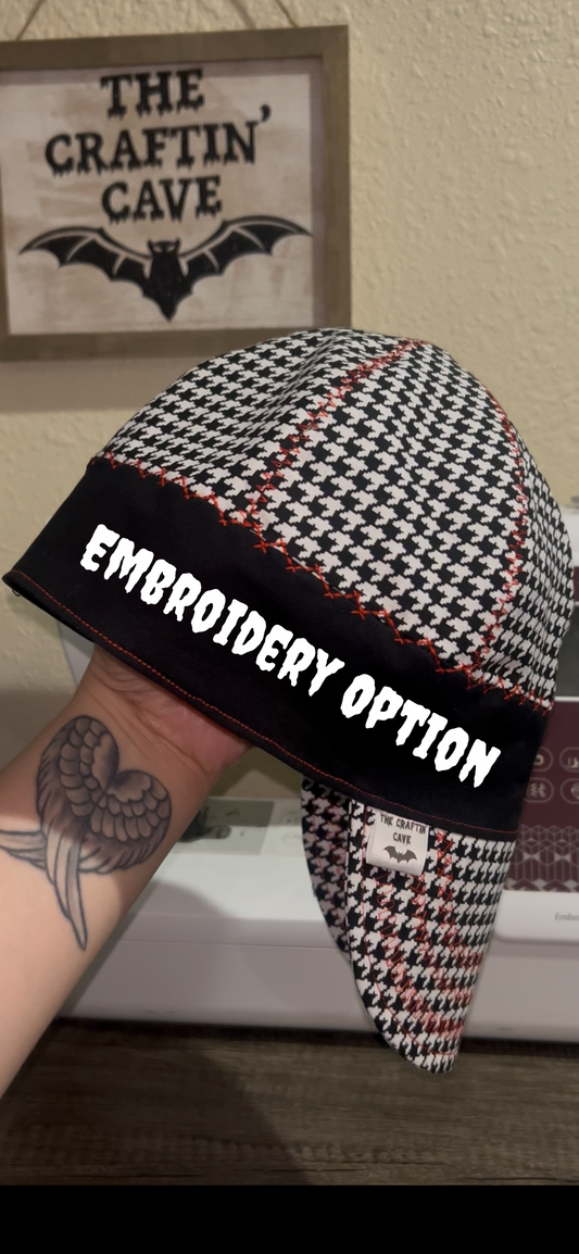 Houndstooth Bay+(EMBROIDERY OPTION)